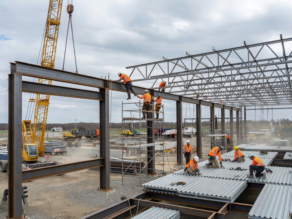 Steel structure erection: a practical guide to methods, sequence, and safety tips