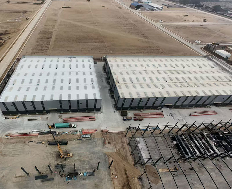 12,047 m² Steel Structure Workshop for Mining Machinery Manufacturing in Peru