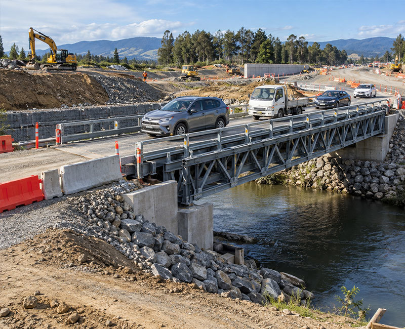 Custom Temporary & Construction Steel Bridge
