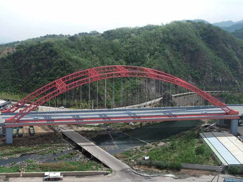 Steel Pipe Concrete Arch Bridge Steel Structure Project