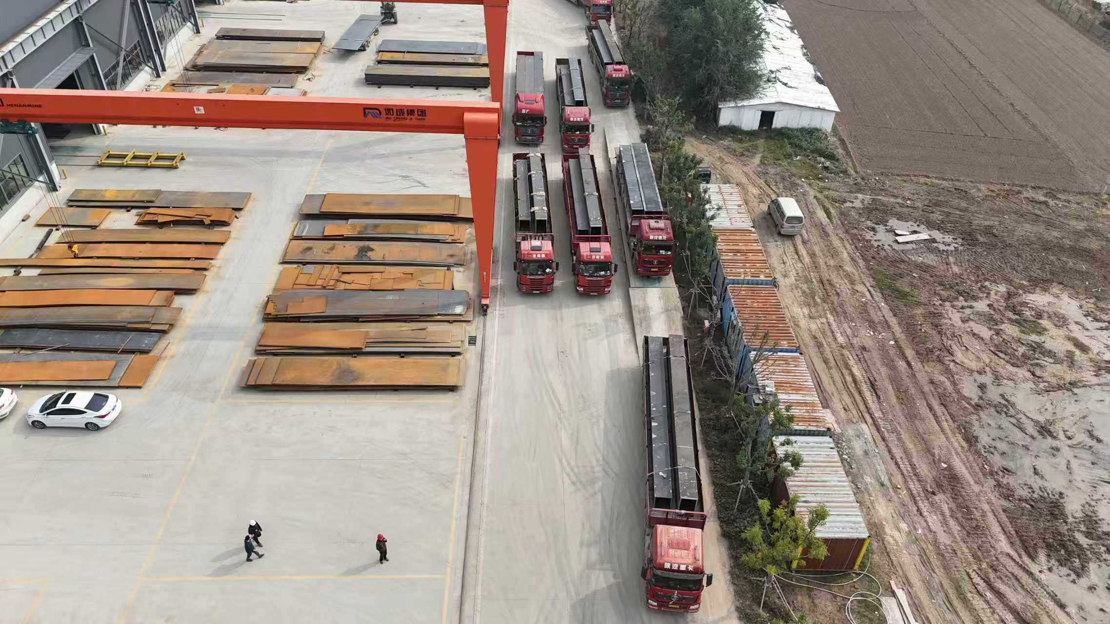 Steel Structure Shipped for New 7-Story Factory in Singapore